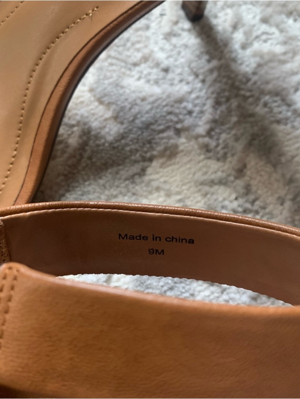 Style & Co. Tan Ankle-Strap zip back 3 inch Sandals - Picture 7 of 9